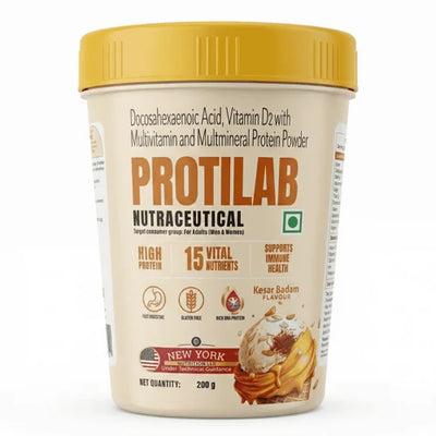 Protilab Kesar Badam Flavour Protein Powder
