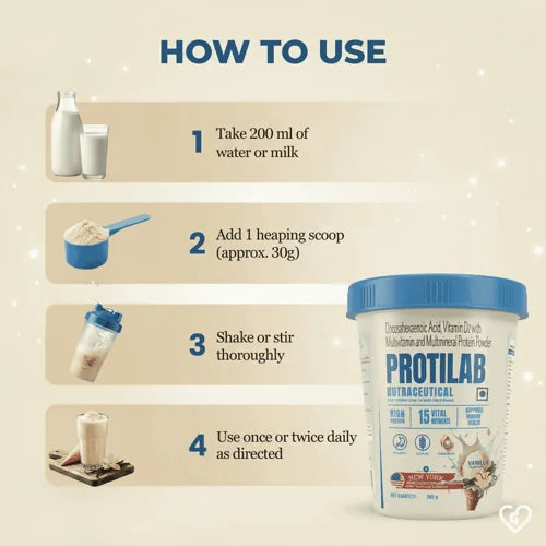 Protilab Vanilla Flavour Protein Powder