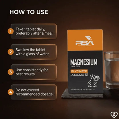 RSA Magnesium Glycinate 2000mg Tablet