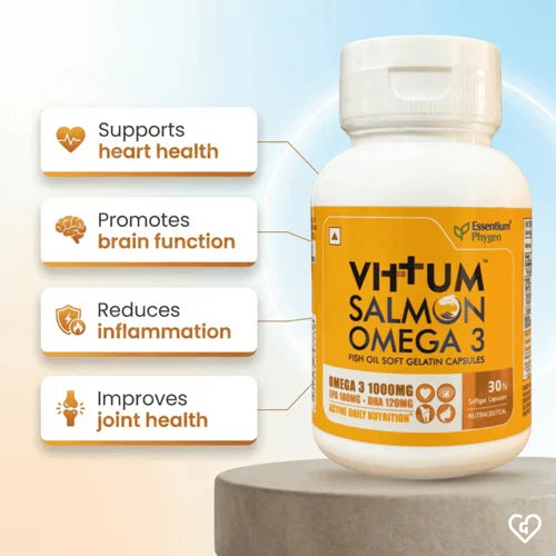 Vittum Salmon Omega 3 Fish Oil Soft Gelatin Capsule