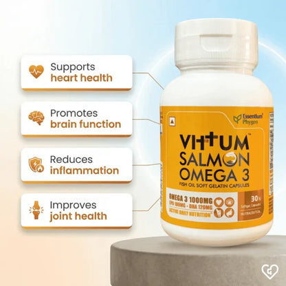 Vittum Salmon Omega 3 Fish Oil Soft Gelatin Capsule