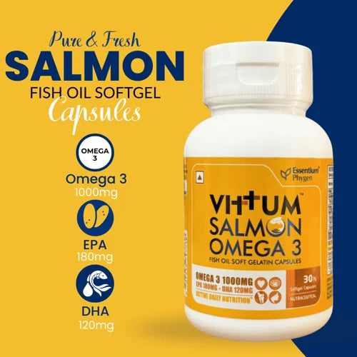 Vittum Salmon Omega 3 Fish Oil Soft Gelatin Capsule