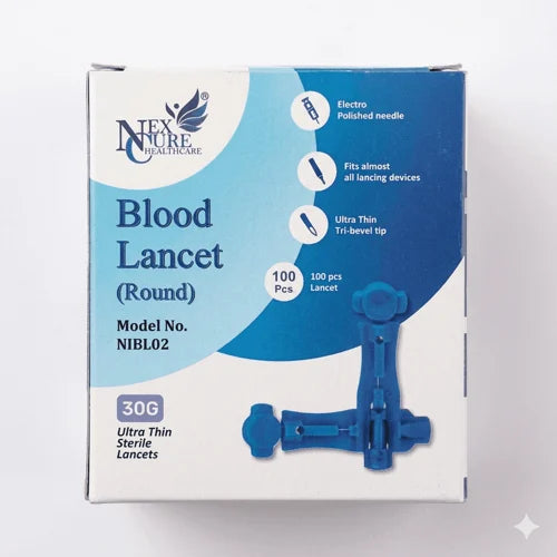 Nexcure NIBL02 Round Blood Lancet 30G