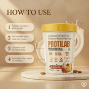 Protilab Kesar Badam Flavour Protein Powder 200gm