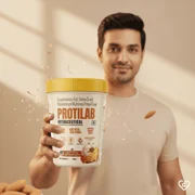 Protilab Kesar Badam Flavour Protein Powder 200gm