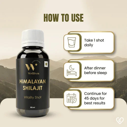 Wellivra Himalayan Shilajit Vitality Shot 60ml x 2